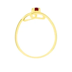 Bague Evka Or Jaune Rubis