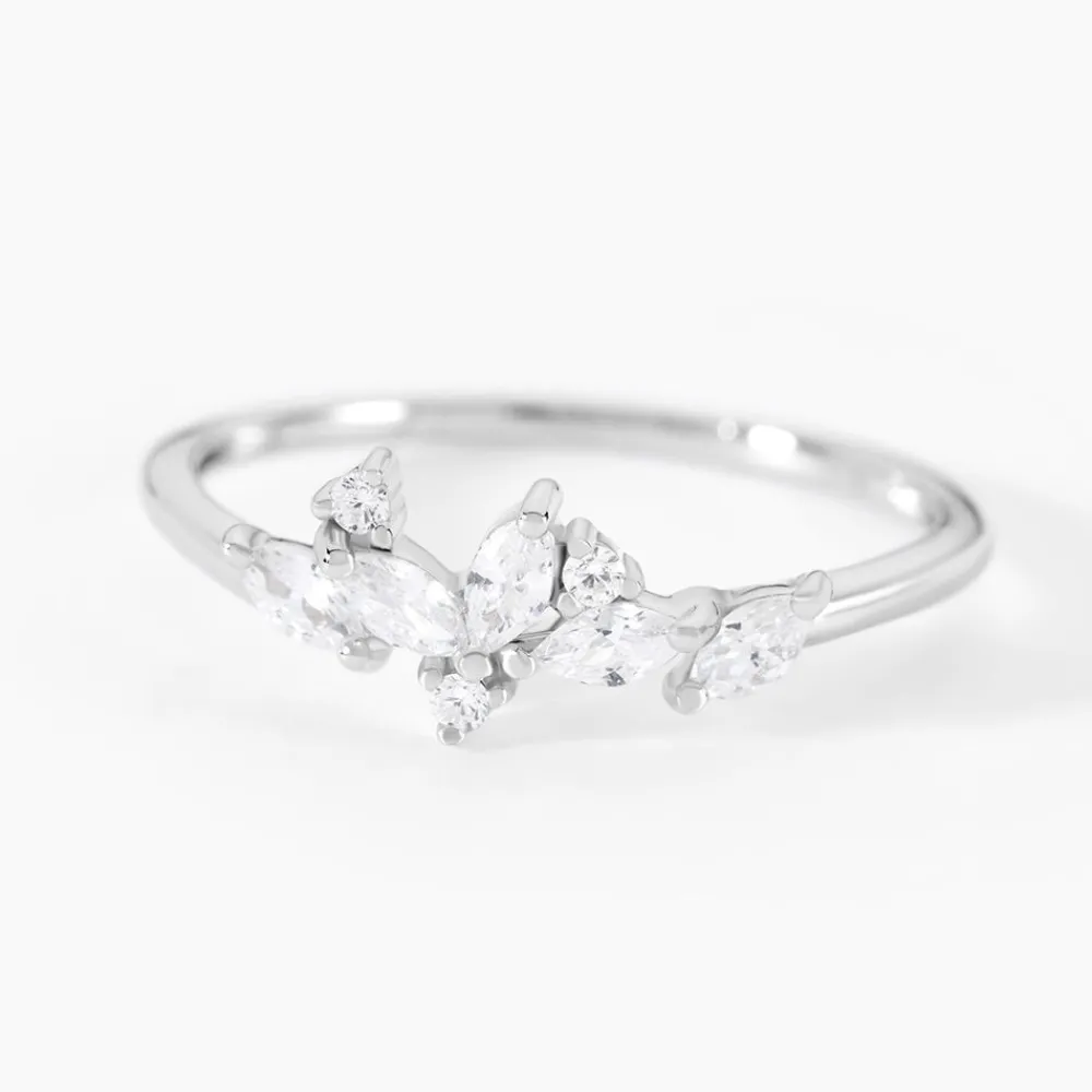 Bague Feeria Argent Blanc Oxyde De Zirconium|Marc Orian New