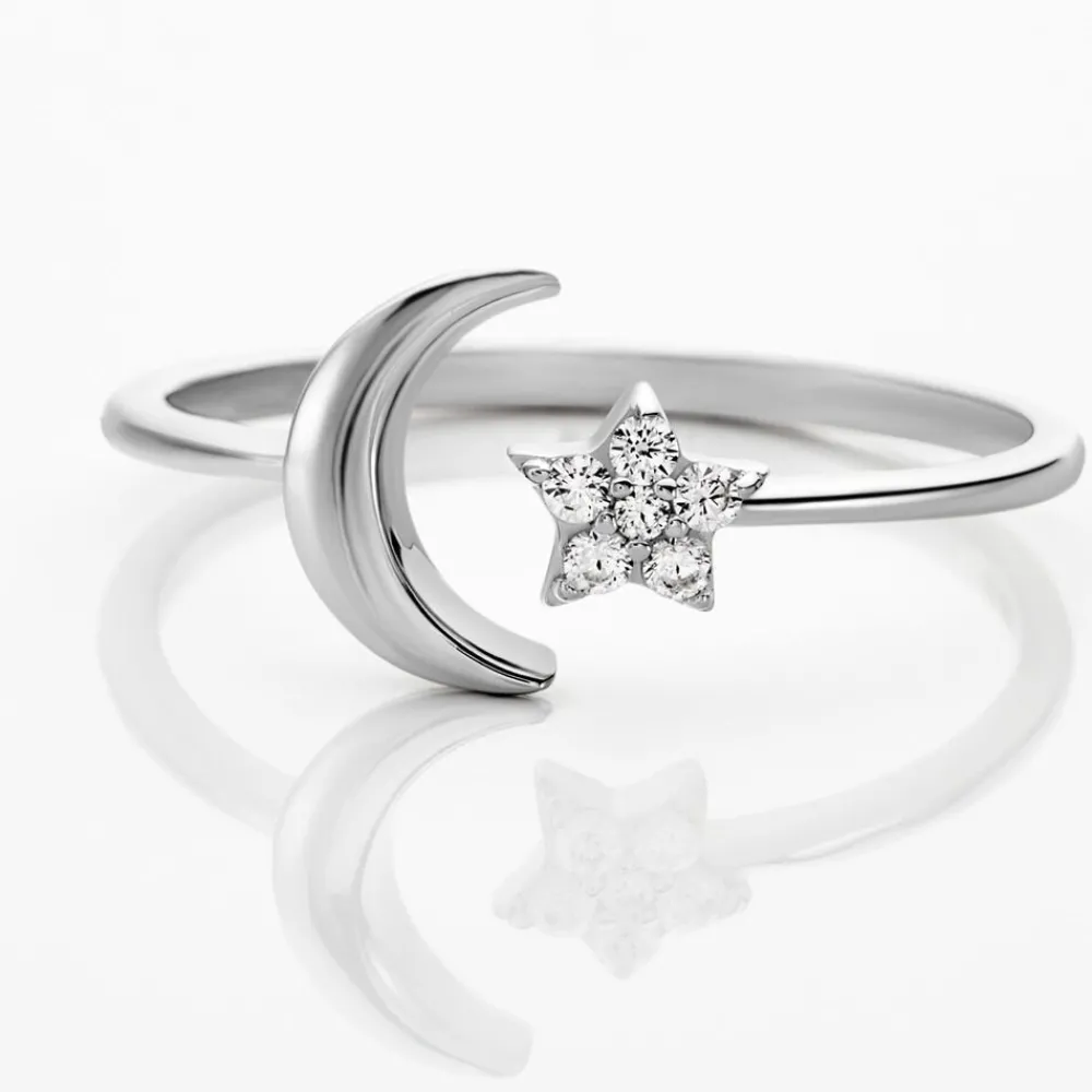 Bague Feeria Argent Blanc Oxyde De Zirconium|Marc Orian Online