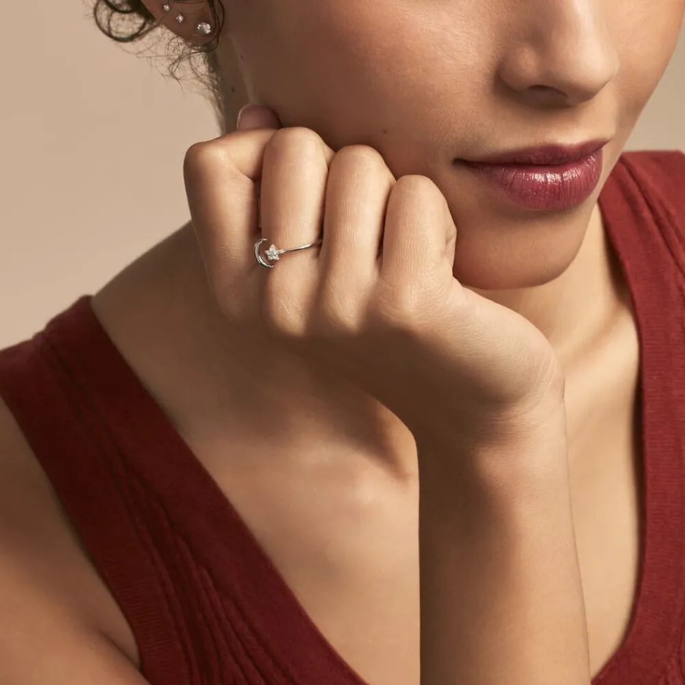 Bague Feeria Argent Blanc Oxyde De Zirconium|Marc Orian Online