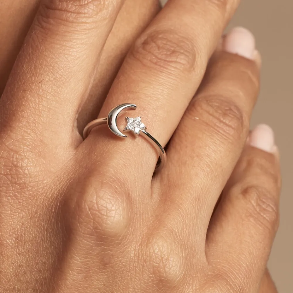 Bague Feeria Argent Blanc Oxyde De Zirconium|Marc Orian Online