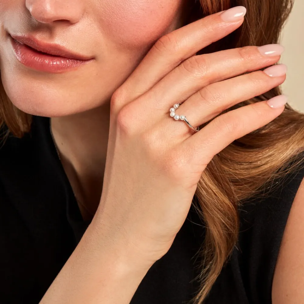 Bague Felisia Argent Blanc Perle De Culture|Marc Orian New