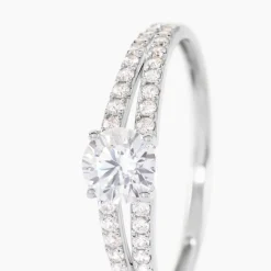 Bague Fina Or Blanc Oxyde De Zirconium|Marc Orian
