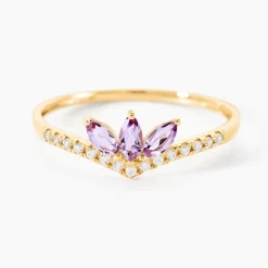 Bague Florelys Or Jaune Améthyste Oxyde De Zirconium|Marc Orian Clearance