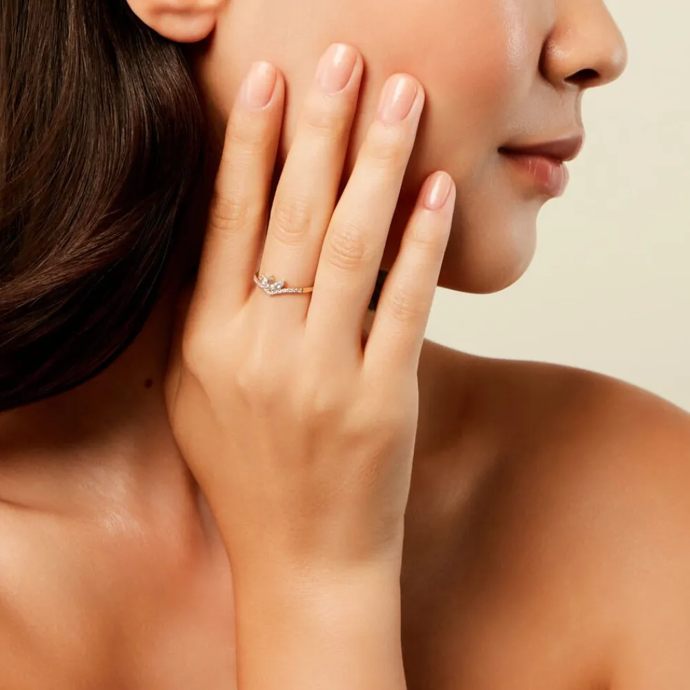 Bague Florelys Or Jaune Topaze Oxyde De Zirconium|Marc Orian Outlet