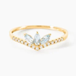 Bague Florelys Or Jaune Topaze Oxyde De Zirconium|Marc Orian Outlet