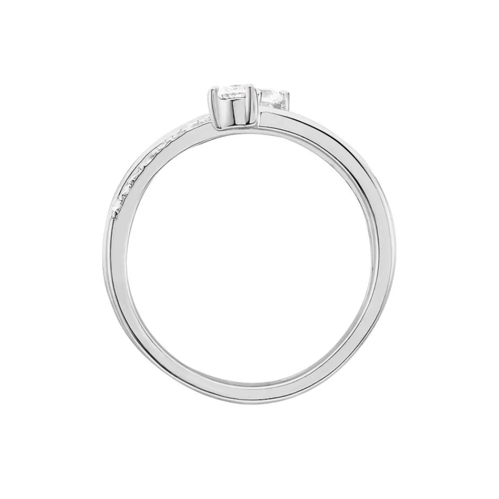 Bague Gait Argent Blanc Oxyde De Zirconium|Marc Orian Outlet