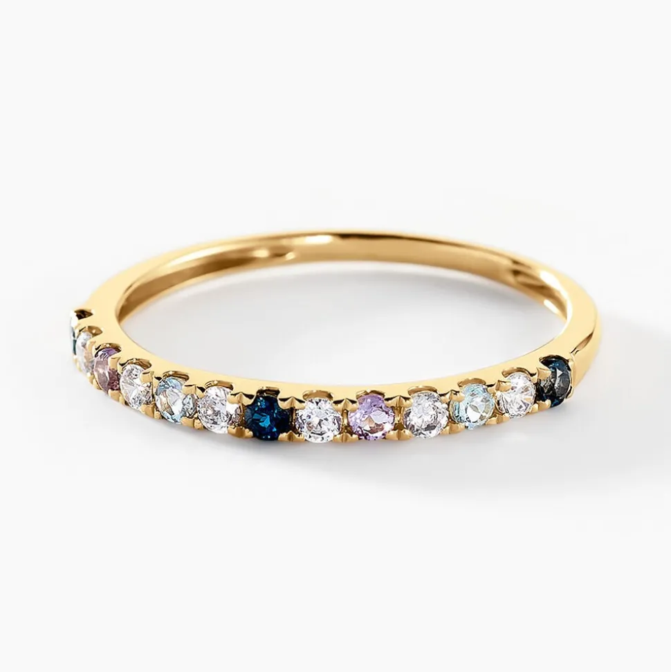 Bague Garden Or Jaune Améthyste Topaze