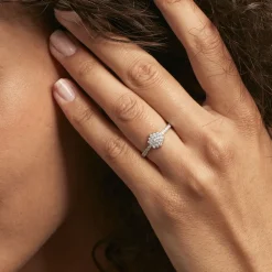 Bague Garoune Argent Blanc Oxyde De Zirconium|Marc Orian Sale