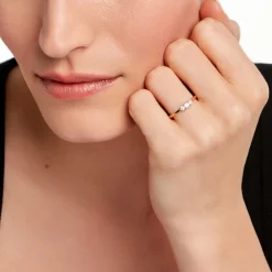 Bague Georgia Plaqué Or Jaune Oxyde De Zirconium|Marc Orian Clearance