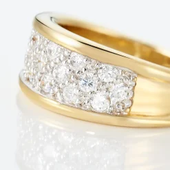 Bague Guerline Plaqué Or Jaune Oxyde De Zirconium|Marc Orian New