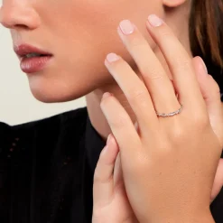 Bague Gypsiee Argent Blanc Oxyde De Zirconium