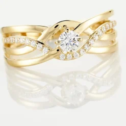 Bague Harmonia Or Jaune Oxyde De Zirconium|Marc Orian Outlet