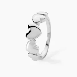 Bague Hearten Argent Blanc|Marc Orian Clearance