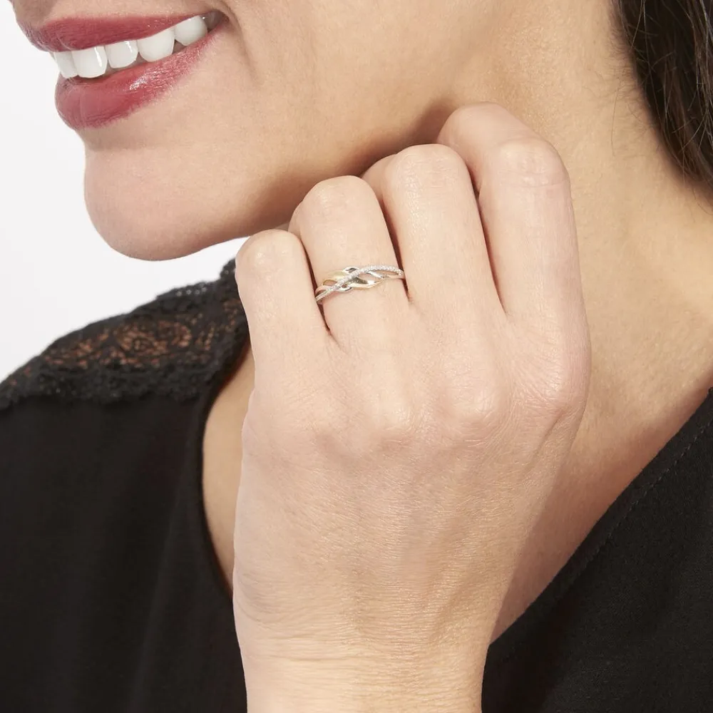 Bague Helene Or Bicolore Diamant|Marc Orian