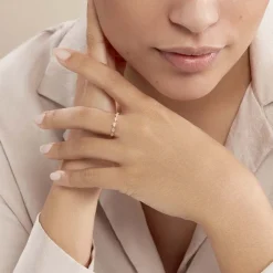 Bague Hestia Or Rose Oxyde De Zirconium|Marc Orian Online