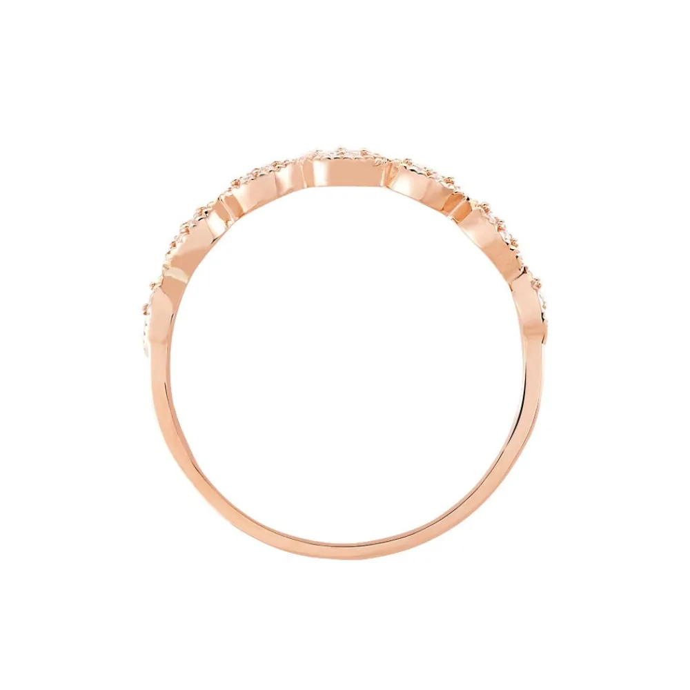 Bague Hestia Or Rose Oxyde De Zirconium|Marc Orian Online