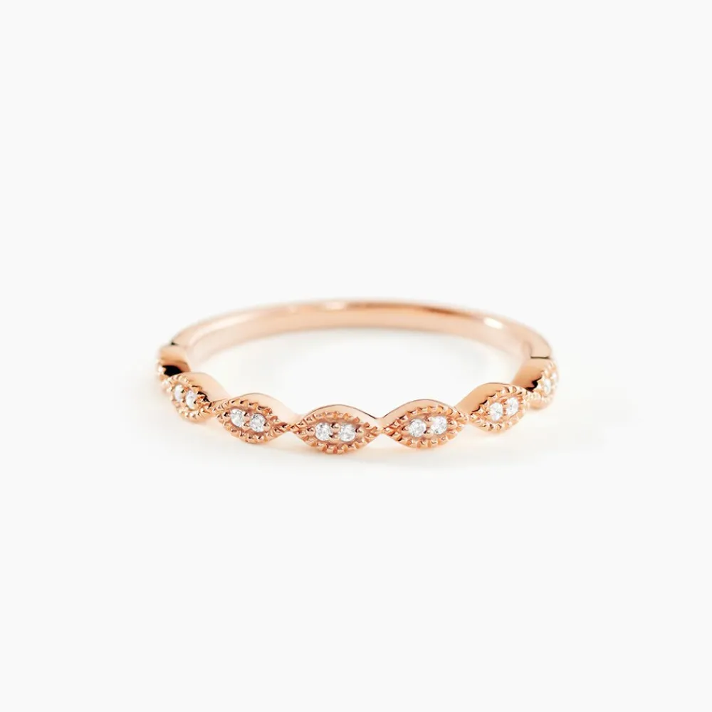 Bague Hestia Or Rose Oxyde De Zirconium|Marc Orian Online