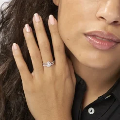 Bague Hildana Or Blanc Oxyde De Zirconium|Marc Orian