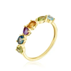 Bague Hortense Or Jaune Topaze Péridot|Marc Orian Outlet