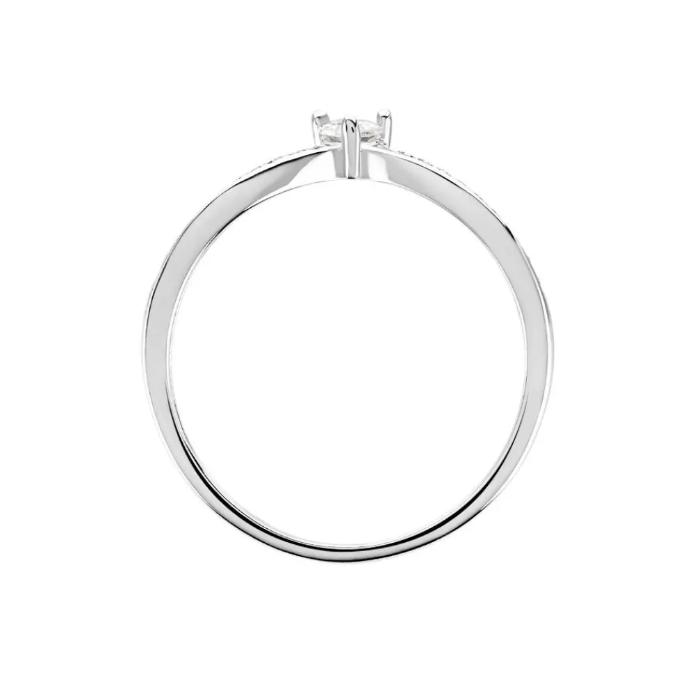 Bague Hyman Argent Blanc Oxyde De Zirconium|Marc Orian Clearance