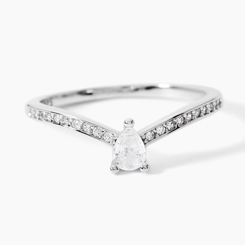 Bague Hyman Argent Blanc Oxyde De Zirconium|Marc Orian Clearance