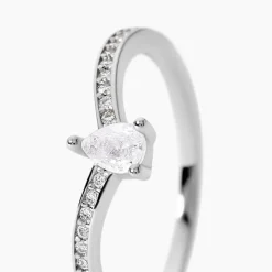 Bague Hyman Argent Blanc Oxyde De Zirconium|Marc Orian Clearance