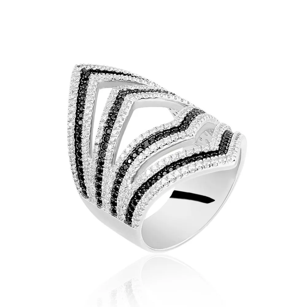 Bague Iluna Argent Blanc Oxyde De Zirconium|Marc Orian Best