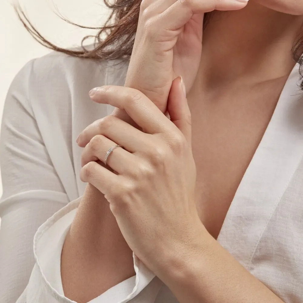 Bague Iryna Argent Blanc Oxyde De Zirconium|Marc Orian Sale