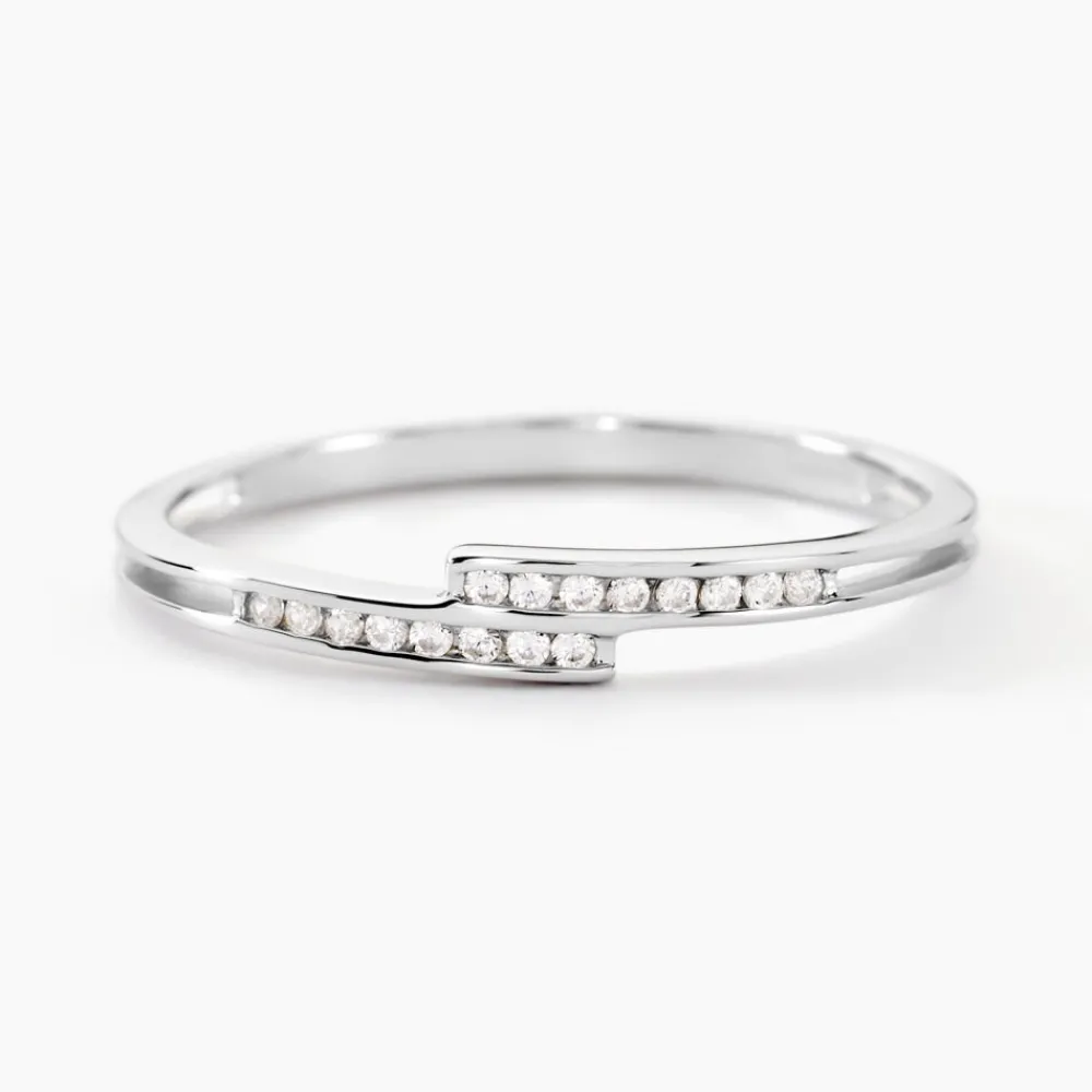 Bague Iryna Argent Blanc Oxyde De Zirconium|Marc Orian Sale