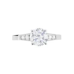 Bague Ivonne Or Blanc Oxyde De Zirconium
