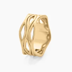 Bague Iza Plaque Or Jaune|Marc Orian New