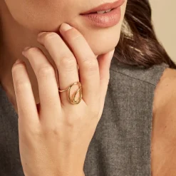 Bague Iza Plaque Or Jaune|Marc Orian Sale