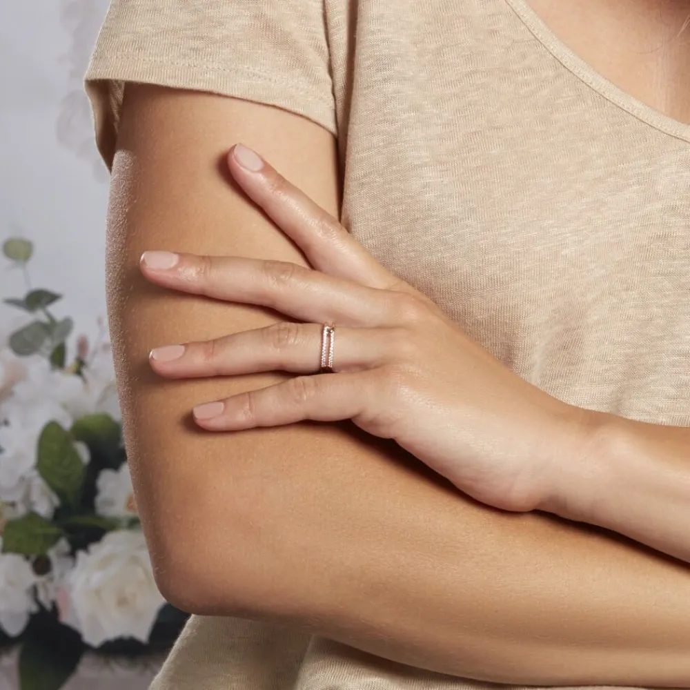 Bague Jessie Argent Rose Oxyde De Zirconium|Marc Orian