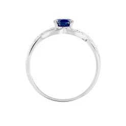 Bague Jess Or Blanc Saphir Et Diamant|Marc Orian