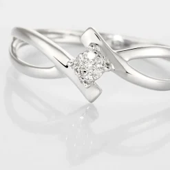 Bague Jone Or Blanc Diamant