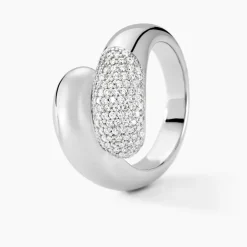 Bague Josyne Argent Blanc Oxyde De Zirconium|Marc Orian Hot