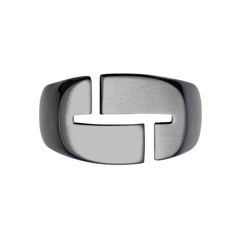 Bague Jourdan Jok Acier Gris