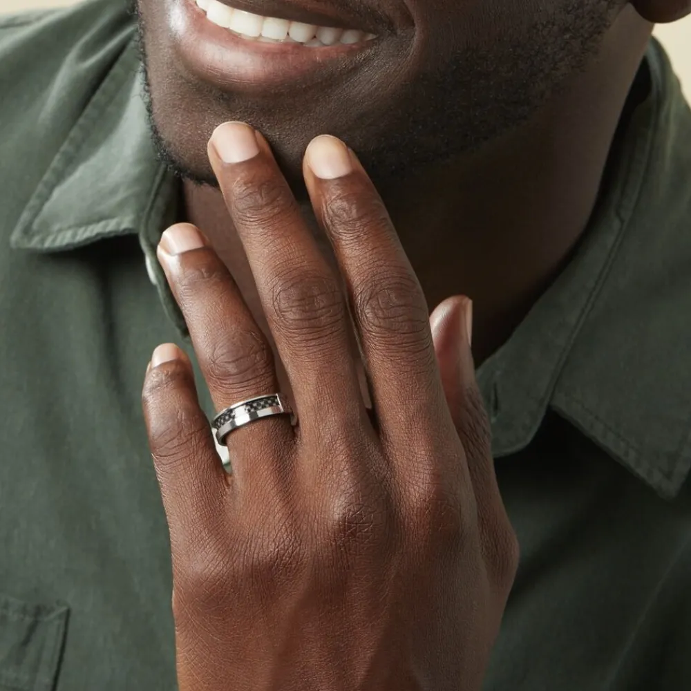 Bague Karly Acier Blanc|JOURDAN Sale
