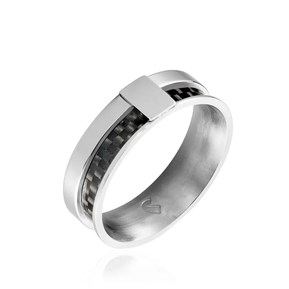 Bague Karly Acier Blanc|JOURDAN Sale