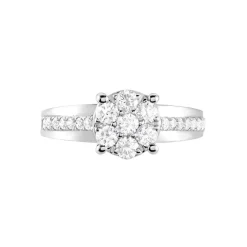 Bague Kate Ld Or Jaune Diamant Synthetique Blanc Diamant Synthetique|Marc Orian Online