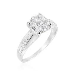 Bague Kate Ld Or Jaune Diamant Synthetique Blanc Diamant Synthetique|Marc Orian Online
