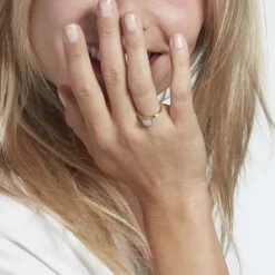 Bague Kate Or Jaune Diamant Synthétique|Marc Orian Discount