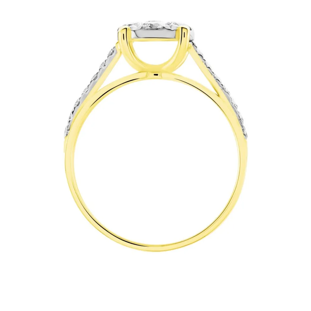 Bague Kate Or Jaune Diamant Synthétique|Marc Orian Outlet