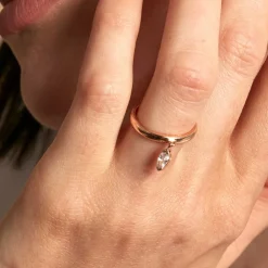 Bague Kenta Argent Rose Oxyde De Zirconium|Marc Orian Hot