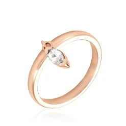 Bague Kenta Argent Rose Oxyde De Zirconium|Marc Orian Hot