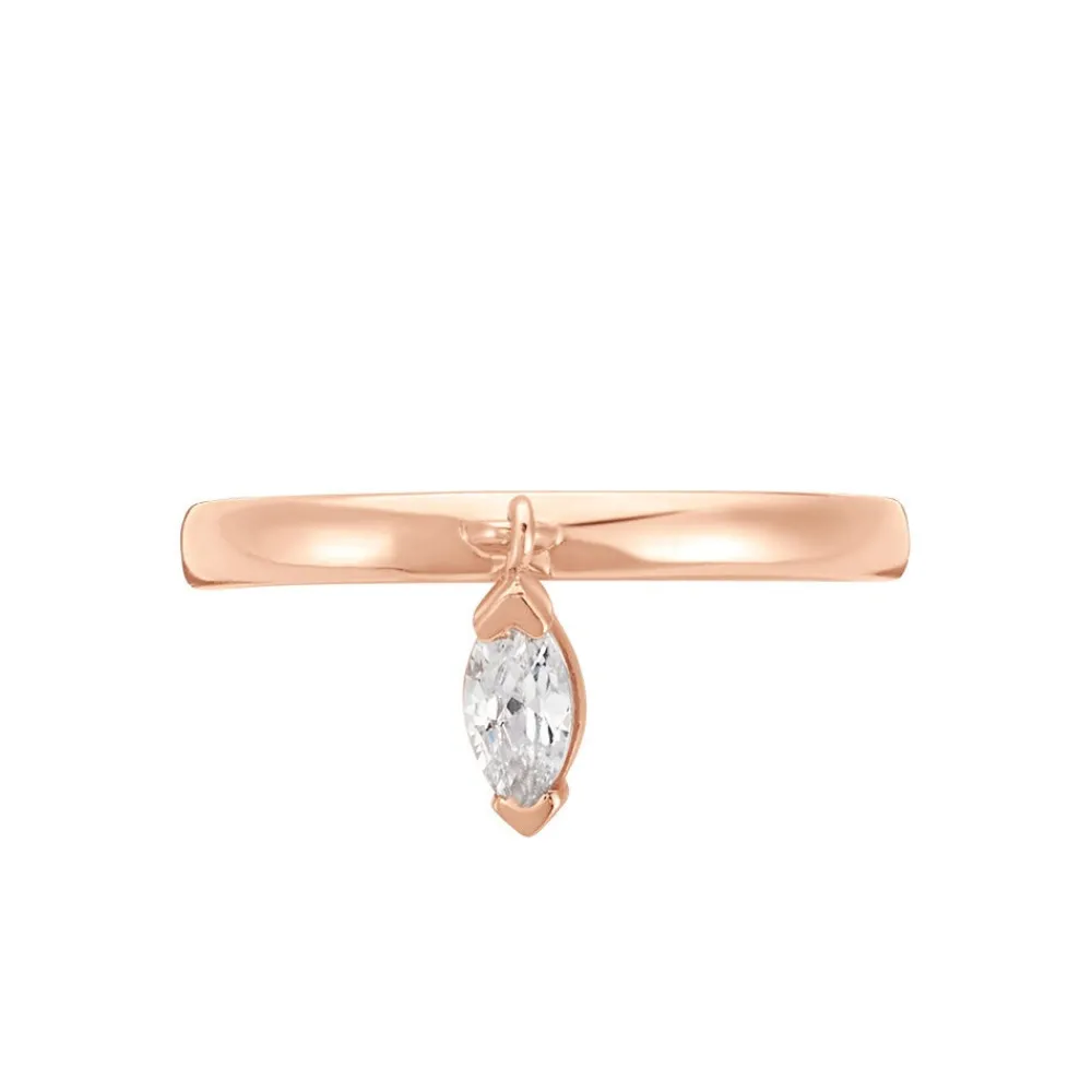 Bague Kenta Argent Rose Oxyde De Zirconium|Marc Orian Hot