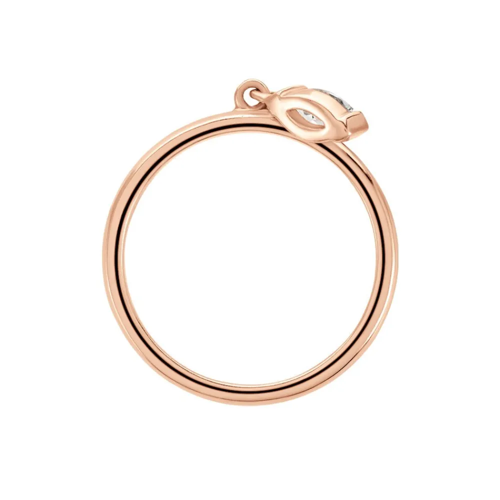 Bague Kenta Argent Rose Oxyde De Zirconium|Marc Orian Hot