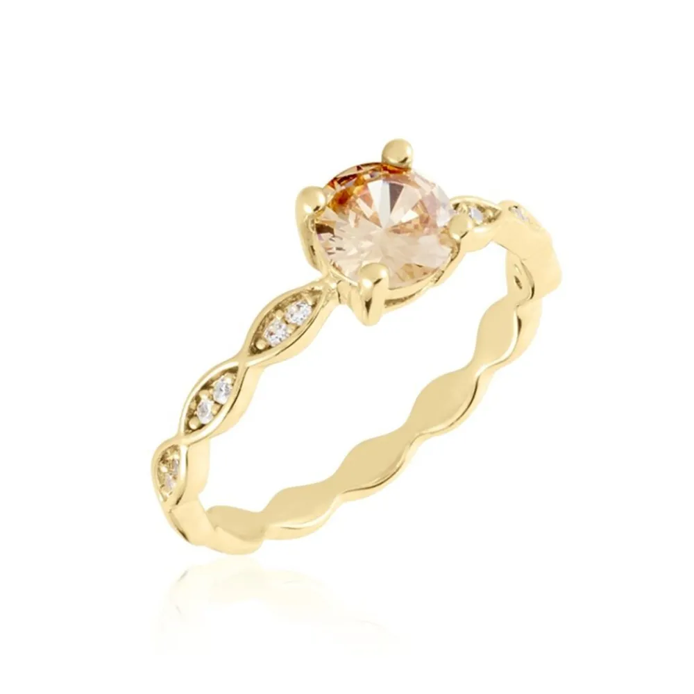 Bague Kurt Plaqué Or Jaune Oxyde De Zirconium|Marc Orian Sale