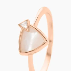 Bague La Muse Argent Rose Nacre Oxyde De Zirconium|Marc Orian Hot